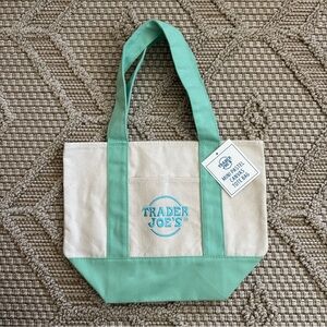 Mint Green and Cream Tote Bag